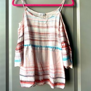 STATE pink Salmon Blouse